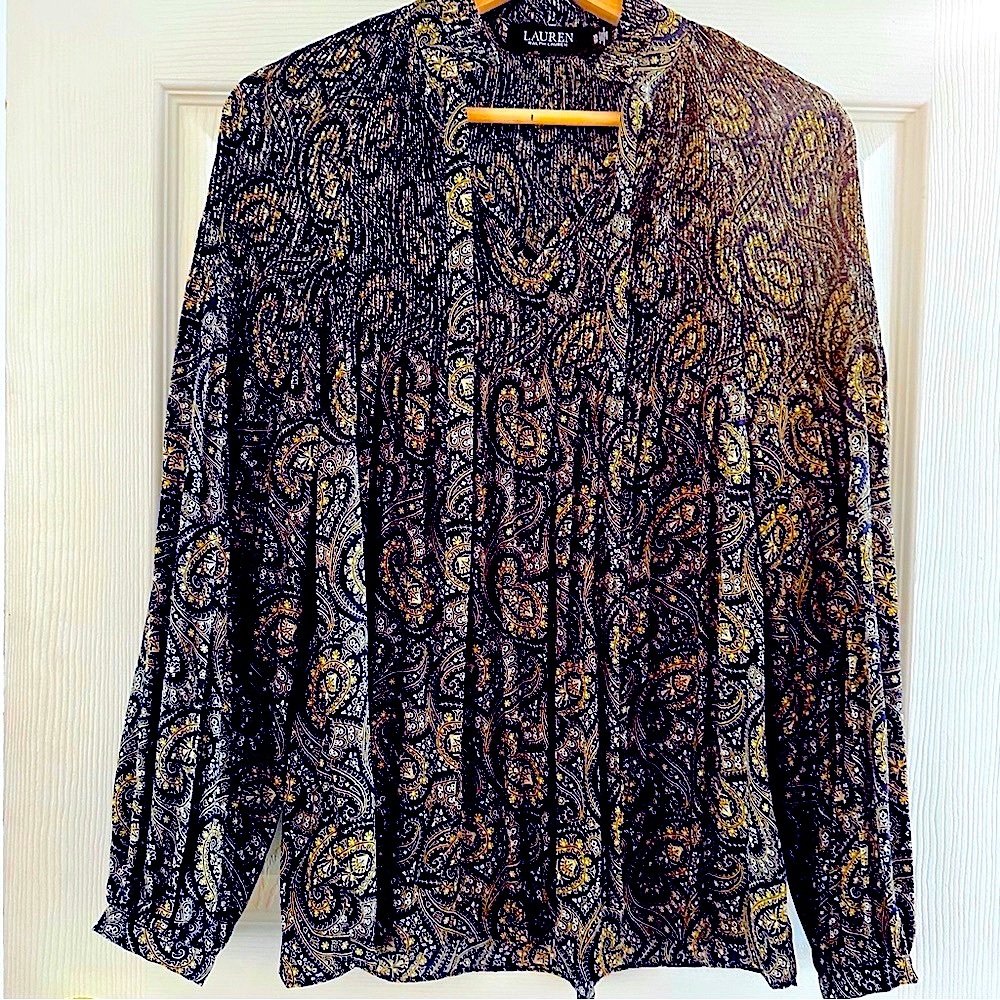 Paisley navy / Gold Ralph Lauren Blouse